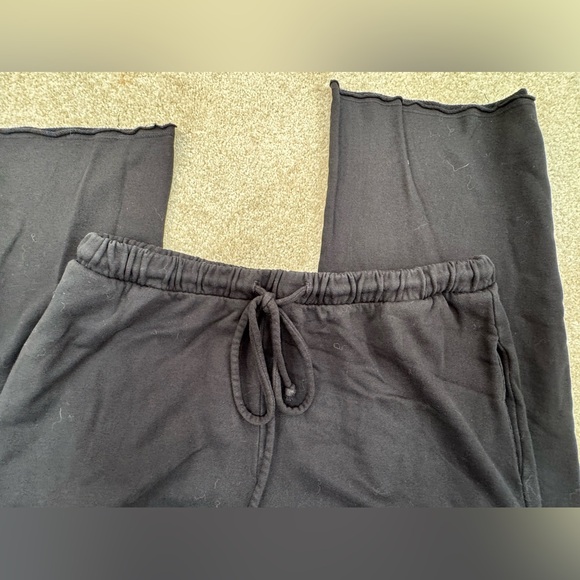 Lanston Black Wide Leg Drawstring Pant Size Medium - Picture 5 of 9
